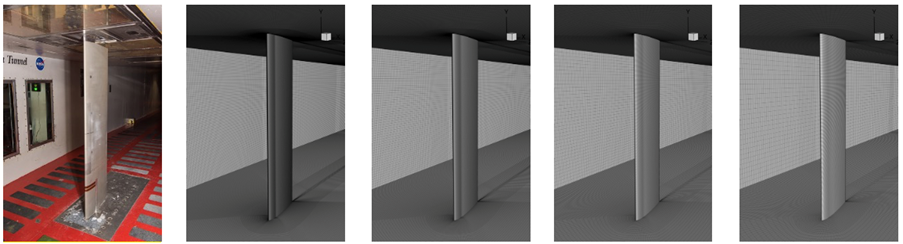 ice build up on wing in wind tunnel test