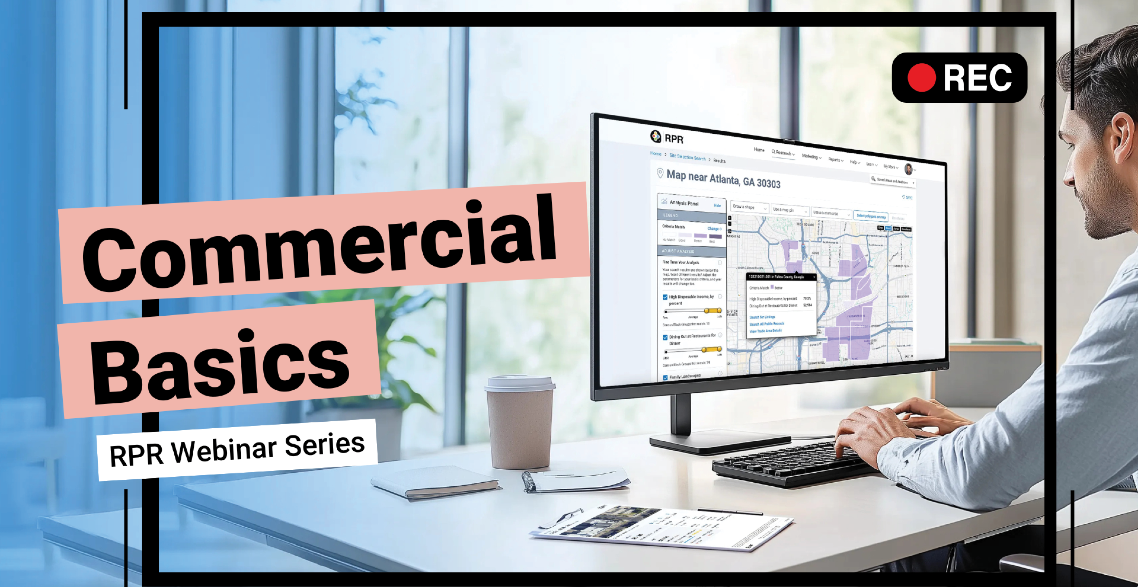 EXRPR0825-11 - Unlocking RPR Commercial… From Property Search to Prospecting Power and More! Man sitting at a workstation